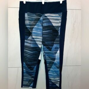 NWT Lularoe Rise Fearless Capri High Rise Yoga Crop Fitness 2x Leggings EUC